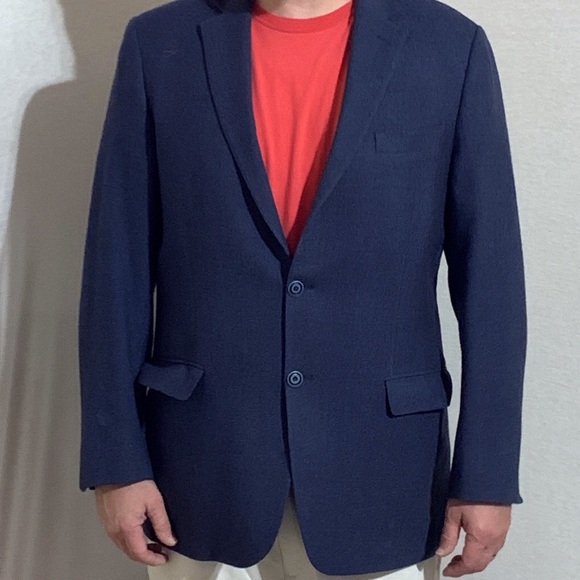 VTG 1960’s Union Made Navy Blue Sport Coat USA - Picture 8 of 15